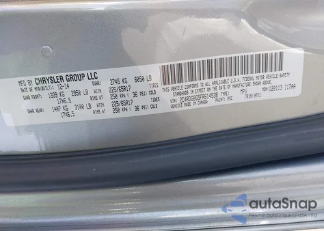 2015 Dodge Grand Caravan Se z USA, uszkodzony, nr VIN 2C4RDGBG5FR614538